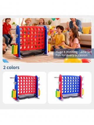 Photo-Ready Jumbo 4-in-Row Height-Adjustable Outdoor Game Set