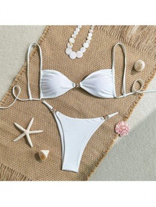 Solid Color Bikinis Set Spicy Girl Fashionable Elegant Sexy