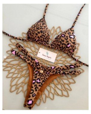 Print Sexy Bikini Sets Halter Lace-up Tops Thongs Beach Style