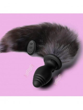 Remote Controlled Foxtail Sex Toy Anal Plug Stimulator Sexual