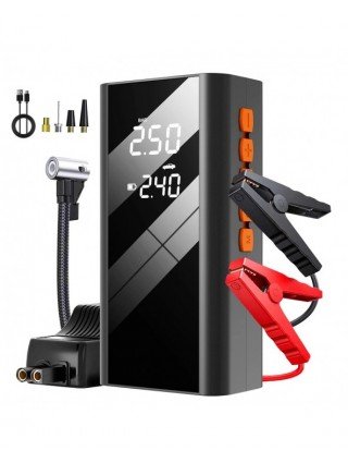 EAFC 1200A Car Jump Starter Power Bank Portable 150PSI Air Pump