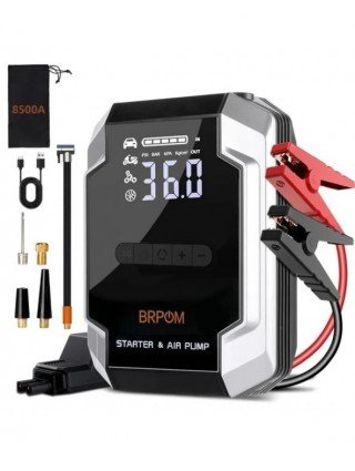 Car Jump Starter 26800mAh Power Bank 150PSI Pump Air Compressor