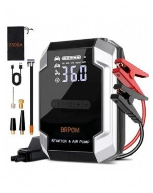 Car Jump Starter 26800mAh Power Bank 150PSI Pump Air Compressor