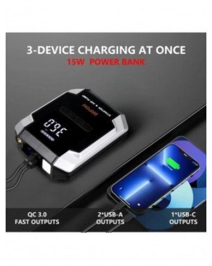 Car Jump Starter 26800mAh Power Bank 150PSI Pump Air Compressor