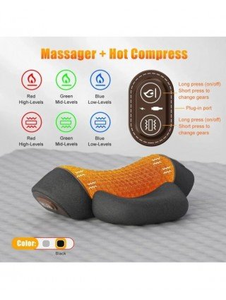 Electric Neck Massager Pillow Cervical Stretcher Heating