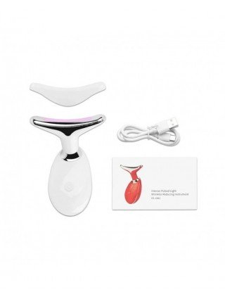 Face Neck Lift Beauty Device EMS Facial Massager LED Light