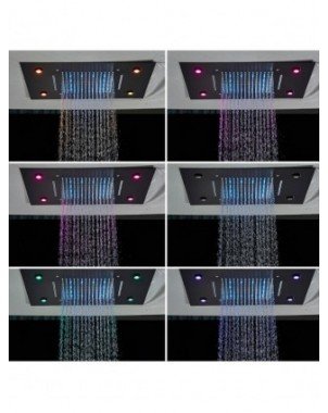 35*50cm Embed Ceiling LED Shower Head High Flow Shower Mixer