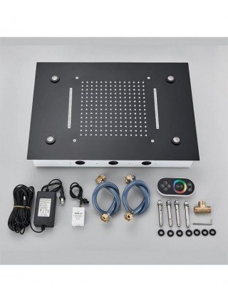 35*50cm Embed Ceiling LED Shower Head High Flow Shower Mixer