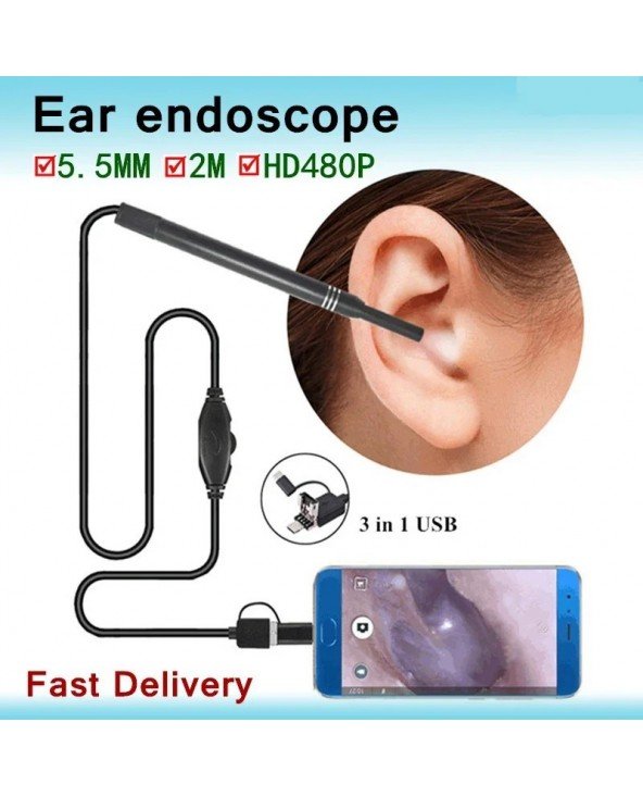 USB HD Mini Camera Electronic Ear Spoon Endoscope Cleaner