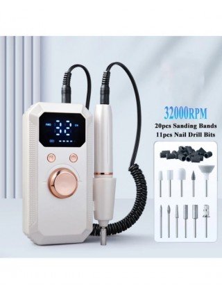 Rechargeable Professional Nail Drills 32000RPM Electric Nail