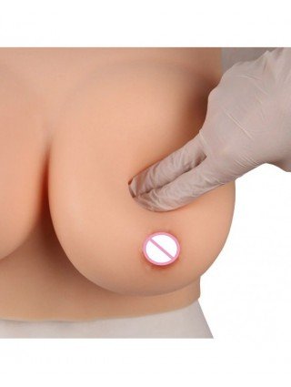 DIY Inflatable Realistic Silicone Fake Boobs Breast Forms Round