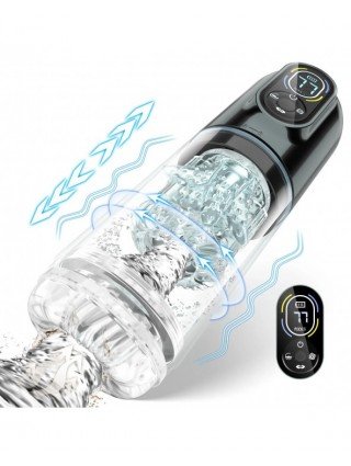 New LCD Automatic Male Mastubator Penis Pump With 7 Vibrating
