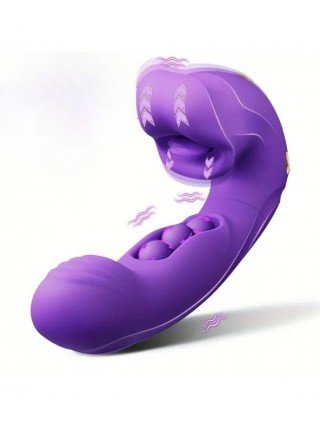 3 in 1 Realistic Lips Clitoris Vibrator for Woman G Spot Sex