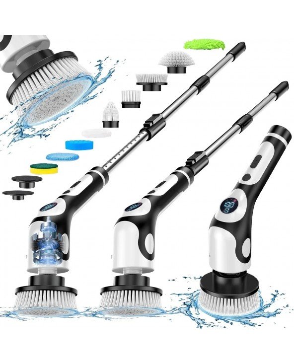 Multifunctional Electric Cleaning Brush 11 in 1 Voice Cordless