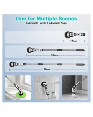 Multifunctional Electric Cleaning Brush 11 in 1 Voice Cordless