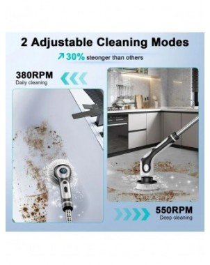 Multifunctional Electric Cleaning Brush 11 in 1 Voice Cordless