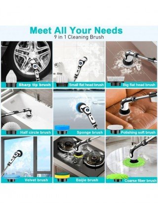 Multifunctional Electric Cleaning Brush 11 in 1 Voice Cordless