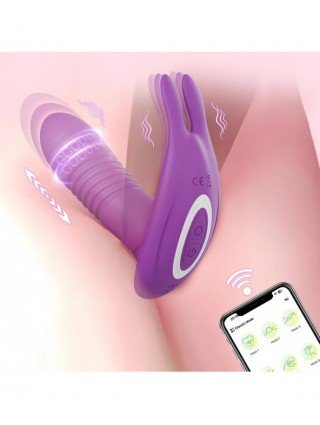 APP Bluetooth Control Vagina Dildo Vibrator Masturbation Women