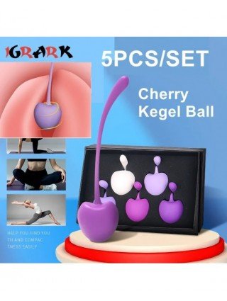5Pcs Safe Silicone Smart Kegel Ball Cherry Ben Wa Ball Geisha