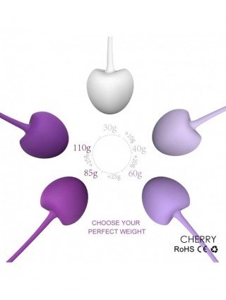5Pcs Safe Silicone Smart Kegel Ball Cherry Ben Wa Ball Geisha