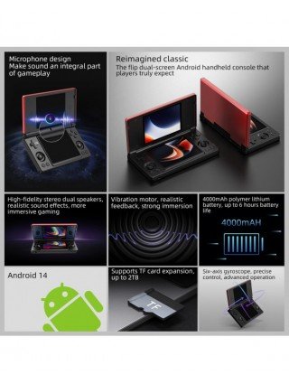Anbernic RG DS Dual 4.0” IPS Screen Video Game Console Android
