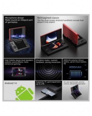 Anbernic RG DS Dual 4.0” IPS Screen Video Game Console Android