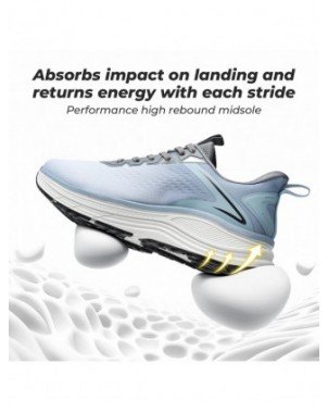 Fittington Men's Walking Shoes For Wide Cushioned Running Shoes