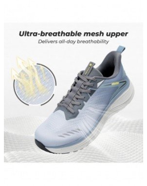 Fittington Men's Walking Shoes For Wide Cushioned Running Shoes