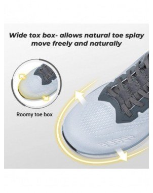 Fittington Men's Walking Shoes For Wide Cushioned Running Shoes
