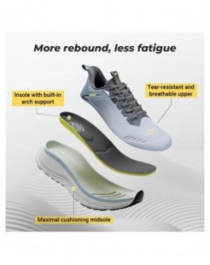 Fittington Men's Walking Shoes For Wide Cushioned Running Shoes