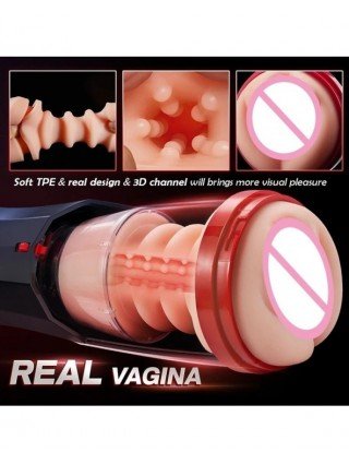 Fully Automatic Retractable Male Masturbator Pussy Vaginal Anal