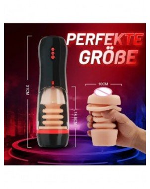 Fully Automatic Retractable Male Masturbator Pussy Vaginal Anal