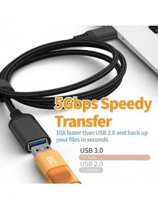 USB 3.0 Male To Female High Speed Transmission Data Cable