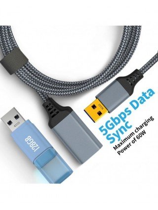 USB 3.0 Male To Female High Speed Transmission Data Cable