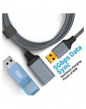 USB 3.0 Male To Female High Speed Transmission Data Cable