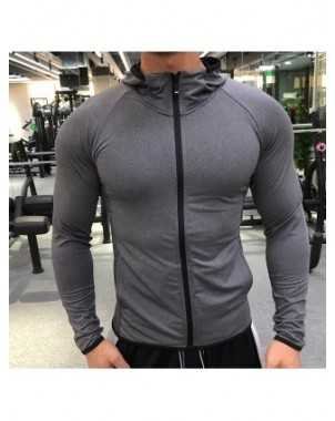 New Winter Autumn Hoodies Sport Shirt Men Hat Zipper Running