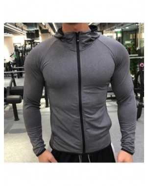 New Winter Autumn Hoodies Sport Shirt Men Hat Zipper Running