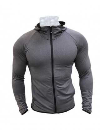 New Winter Autumn Hoodies Sport Shirt Men Hat Zipper Running
