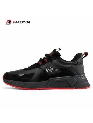 Men's Shoes-Boots-Baasploa Brand Men Fashion Leather Waterproof