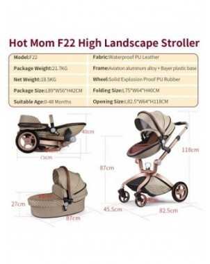 Baby Stroller 3 in 1,Hot Mom travel system High Land-scape