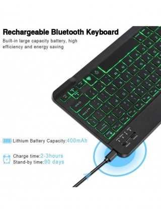 RGB Bluetooth Keyboard and Mouse Rechargeable Wireless Keyboard