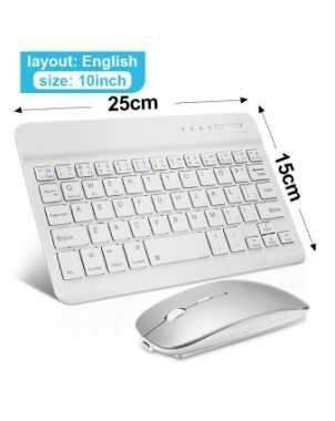 Wireless Keyboard and Mouse Mini Rechargeable Bluetooth