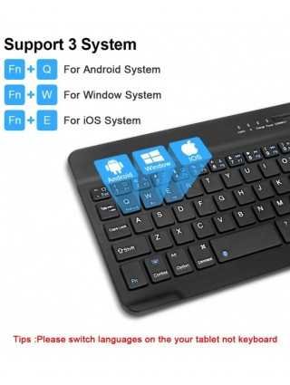 Wireless Keyboard and Mouse Mini Rechargeable Bluetooth