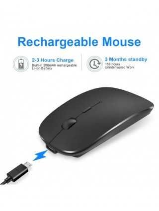 Wireless Keyboard and Mouse Mini Rechargeable Bluetooth