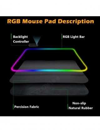 LED Light Gaming Mouse Pad RGB Large Computer Mousepad Gamer