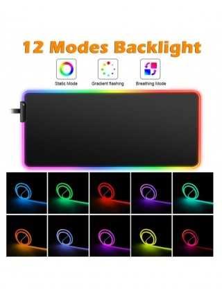 LED Light Gaming Mouse Pad RGB Large Computer Mousepad Gamer