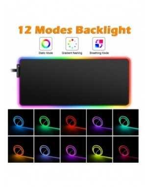LED Light Gaming Mouse Pad RGB Large Computer Mousepad Gamer