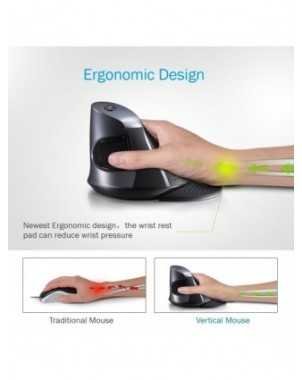 Delux M618GX Ergonomiška vertikali belaidė pelė su 6 mygtukais