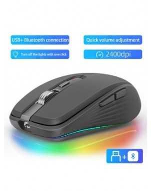 Wireless Mouse Bluetooth 5.0 Rechargeable Silent Multi Arc