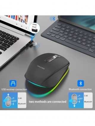 Belaidė pelė „Bluetooth 5.0“ įkraunama tyli